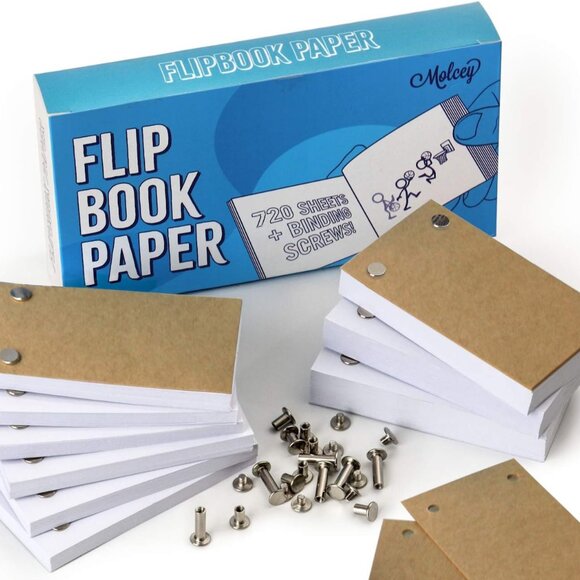 Black Flip Book 720 Sheets (1480 Pages) Animation Paper Sketch Drawing comic boo - Picture 1 of 7